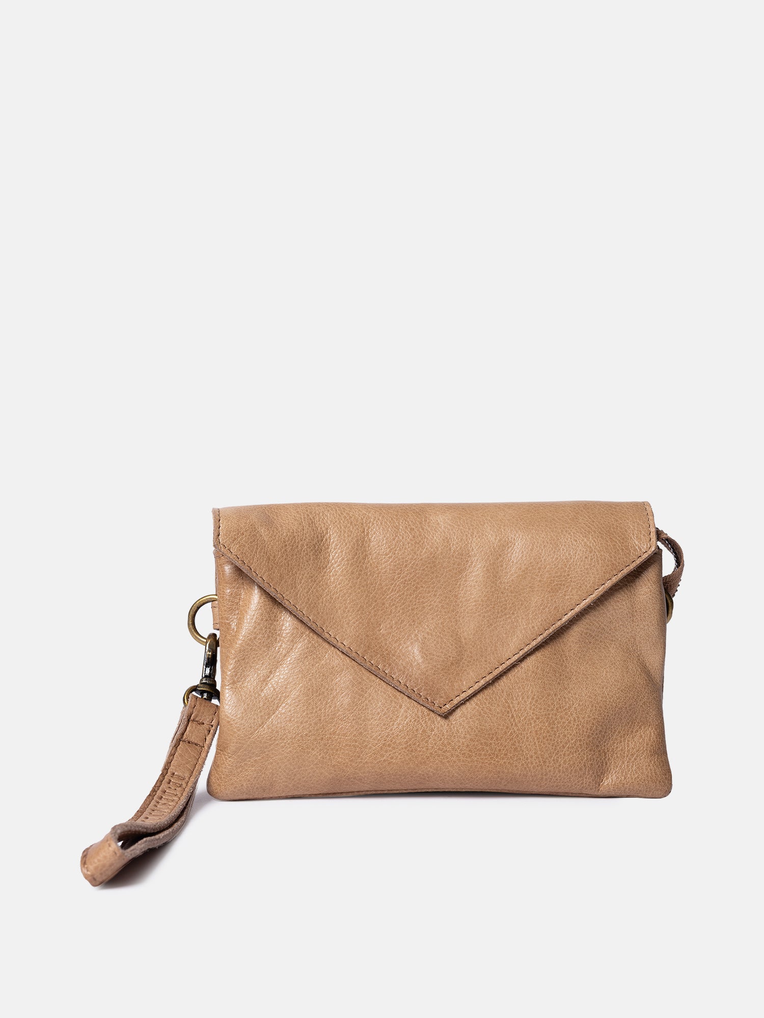RE:DESIGNED EST 2003 Claire Urban Clutch Taupe