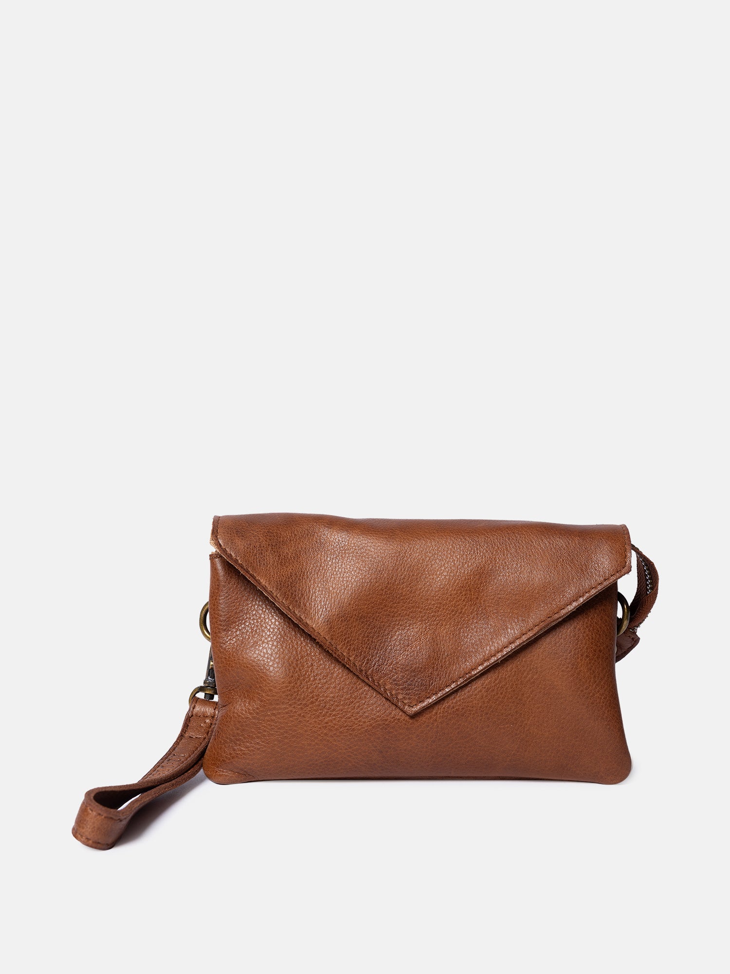 RE:DESIGNED EST 2003 Claire Urban Clutch Walnut