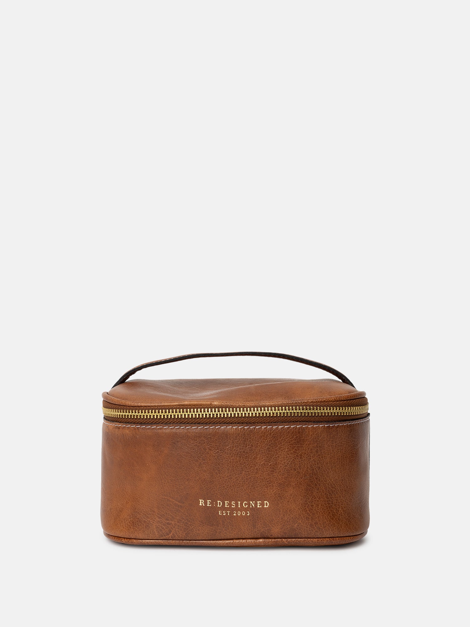RE:DESIGNED EST 2003 Helga Small Toilet Bag Walnut