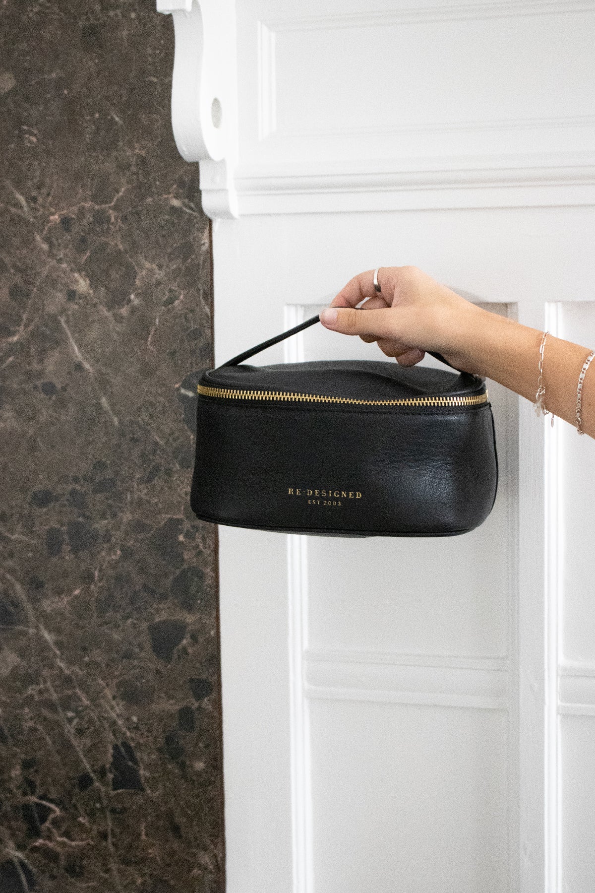 RE:DESIGNED EST 2003 Helga Small Toiletry Bag Black