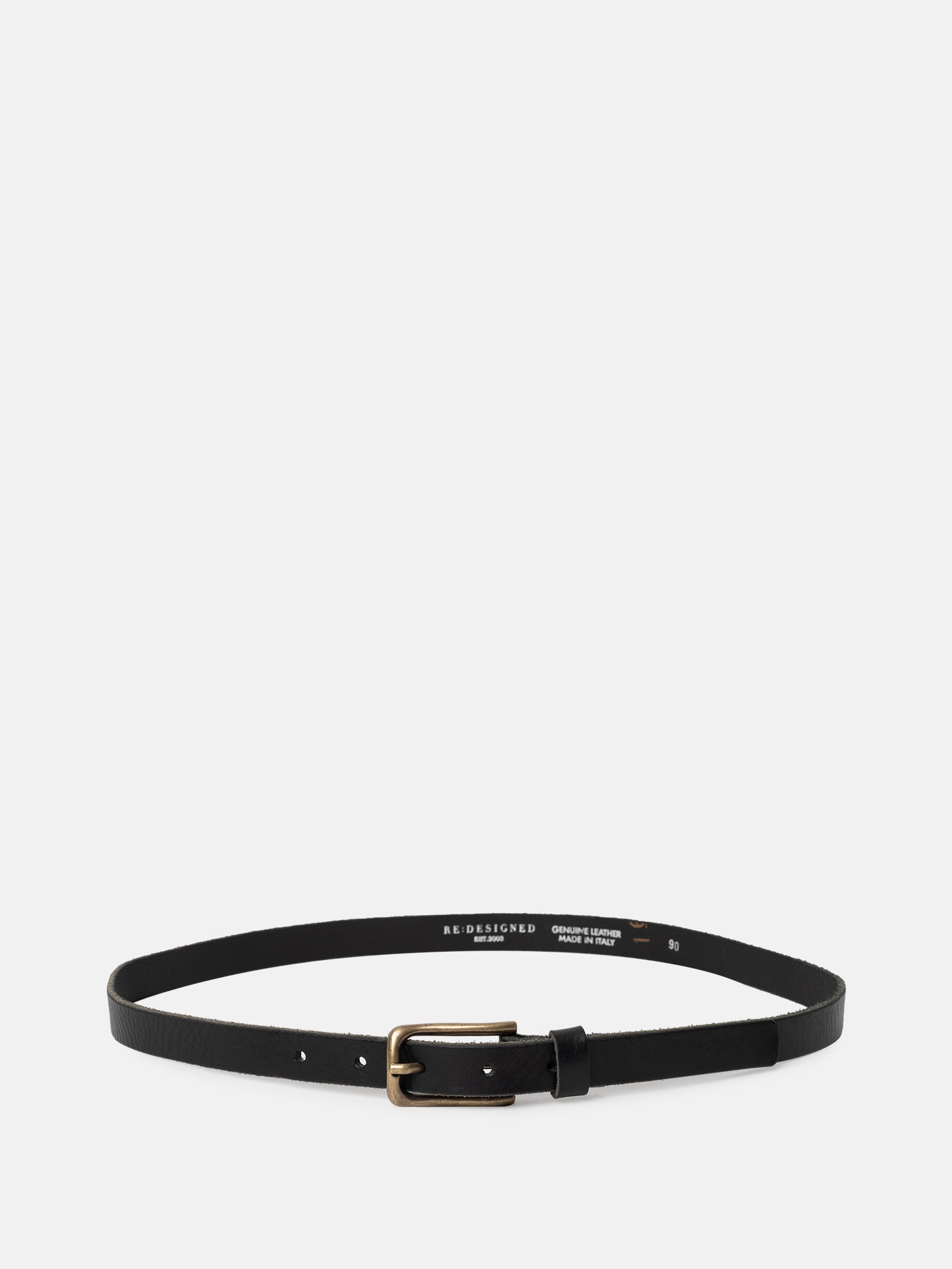 RE:DESIGNED EST 2003 Jeanne Slim Belt Black