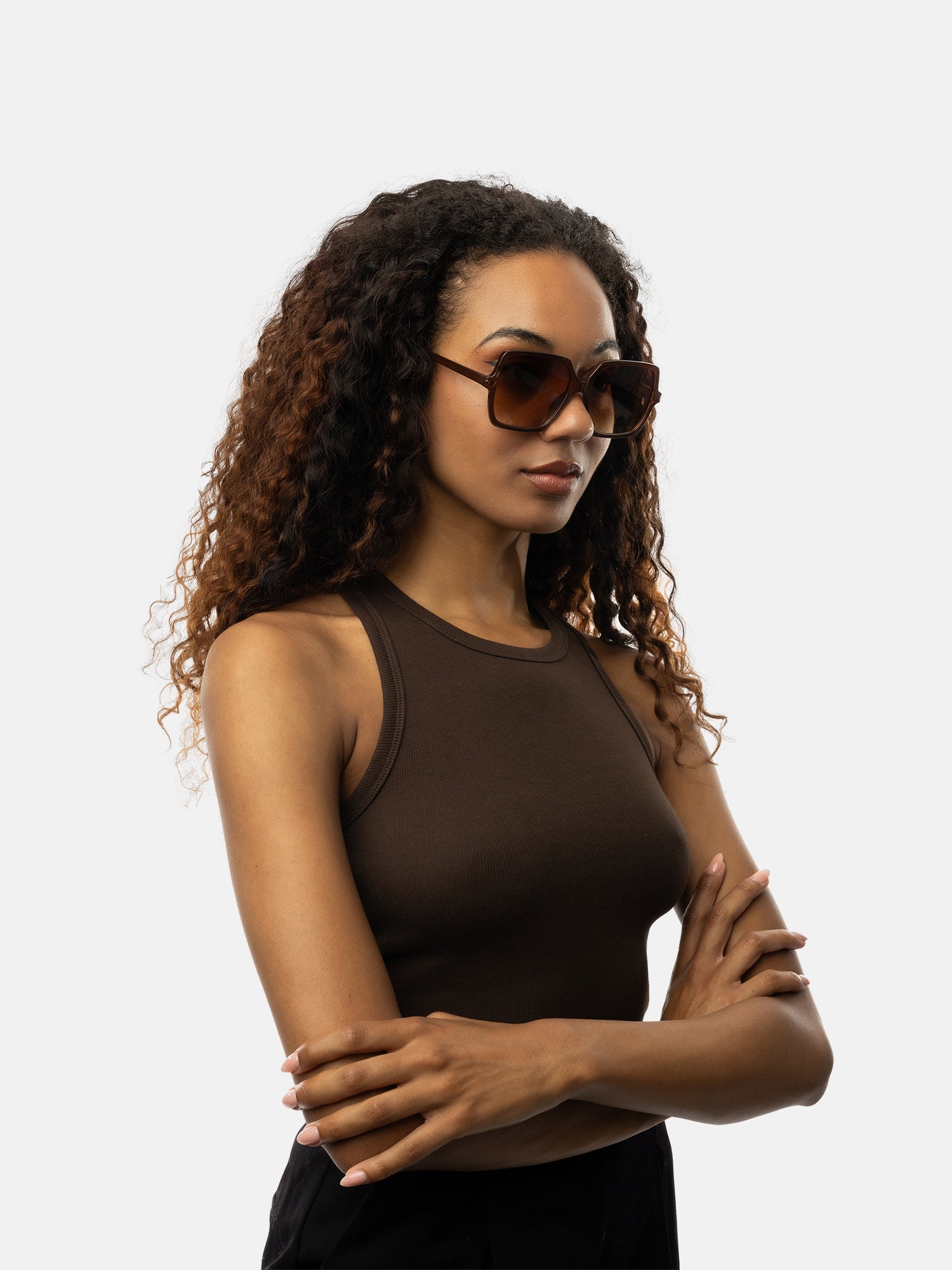 RE:DESIGNED EST 2003 Julia Sunglass Brown