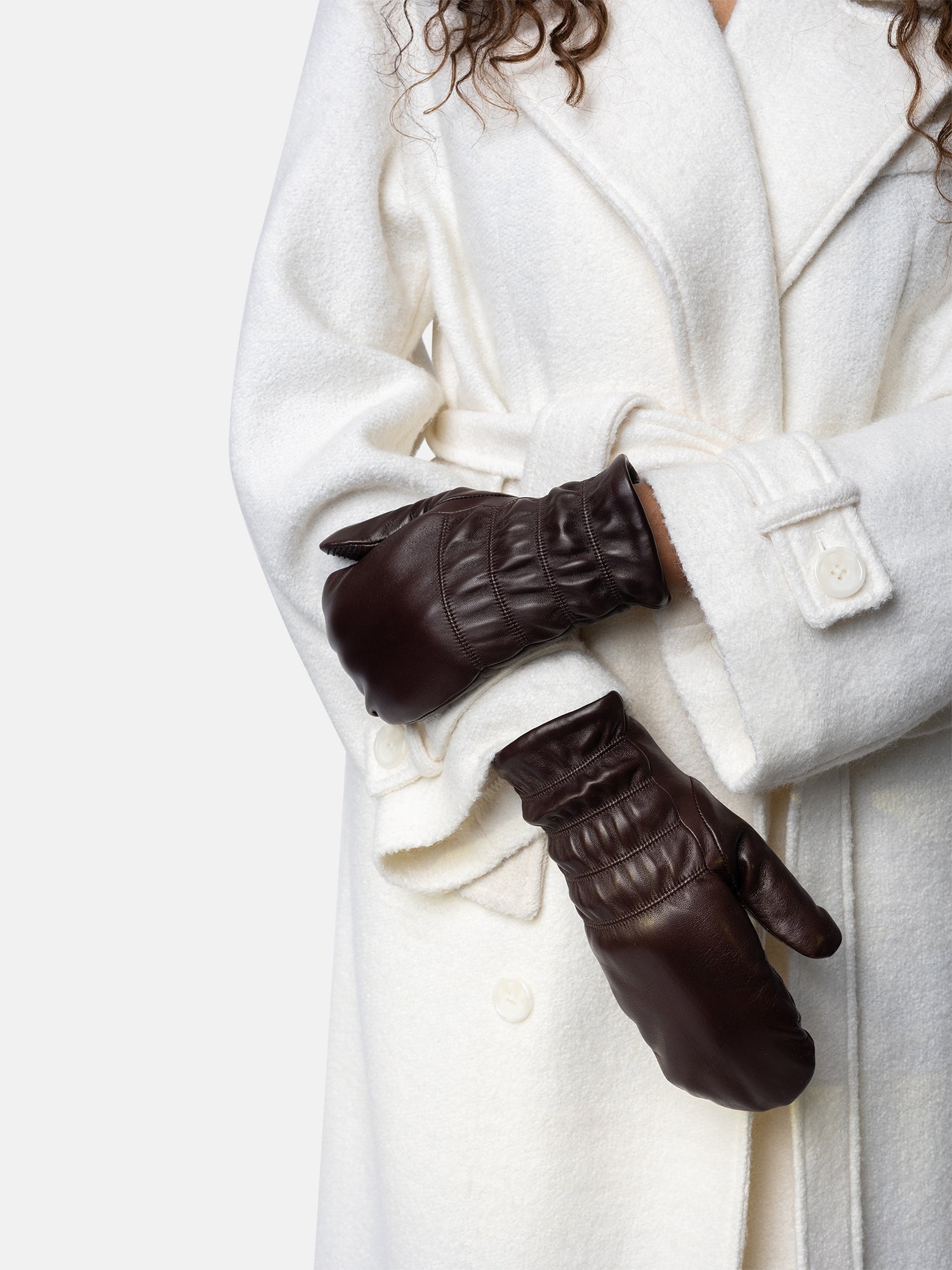 RE:DESIGNED EST 2003 Kara Mitten Gloves Warm Brown