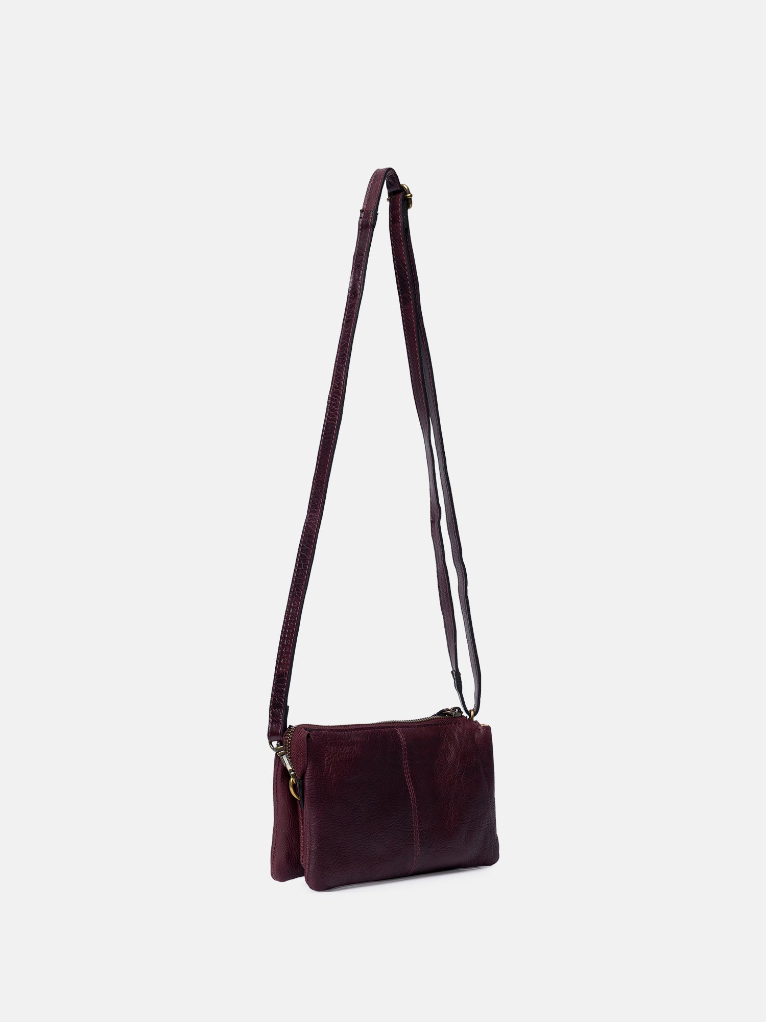 RE:DESIGNED EST 2003 Lisa Urban Clutch Dark Cherry