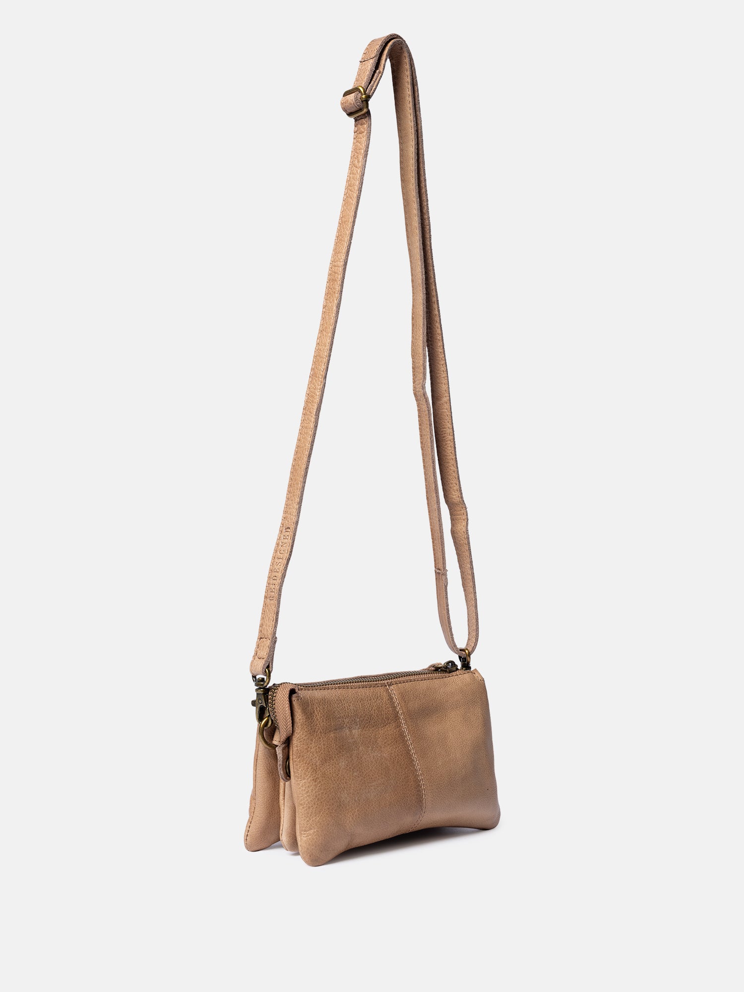 RE:DESIGNED EST 2003 Lisa Urban Clutch Taupe