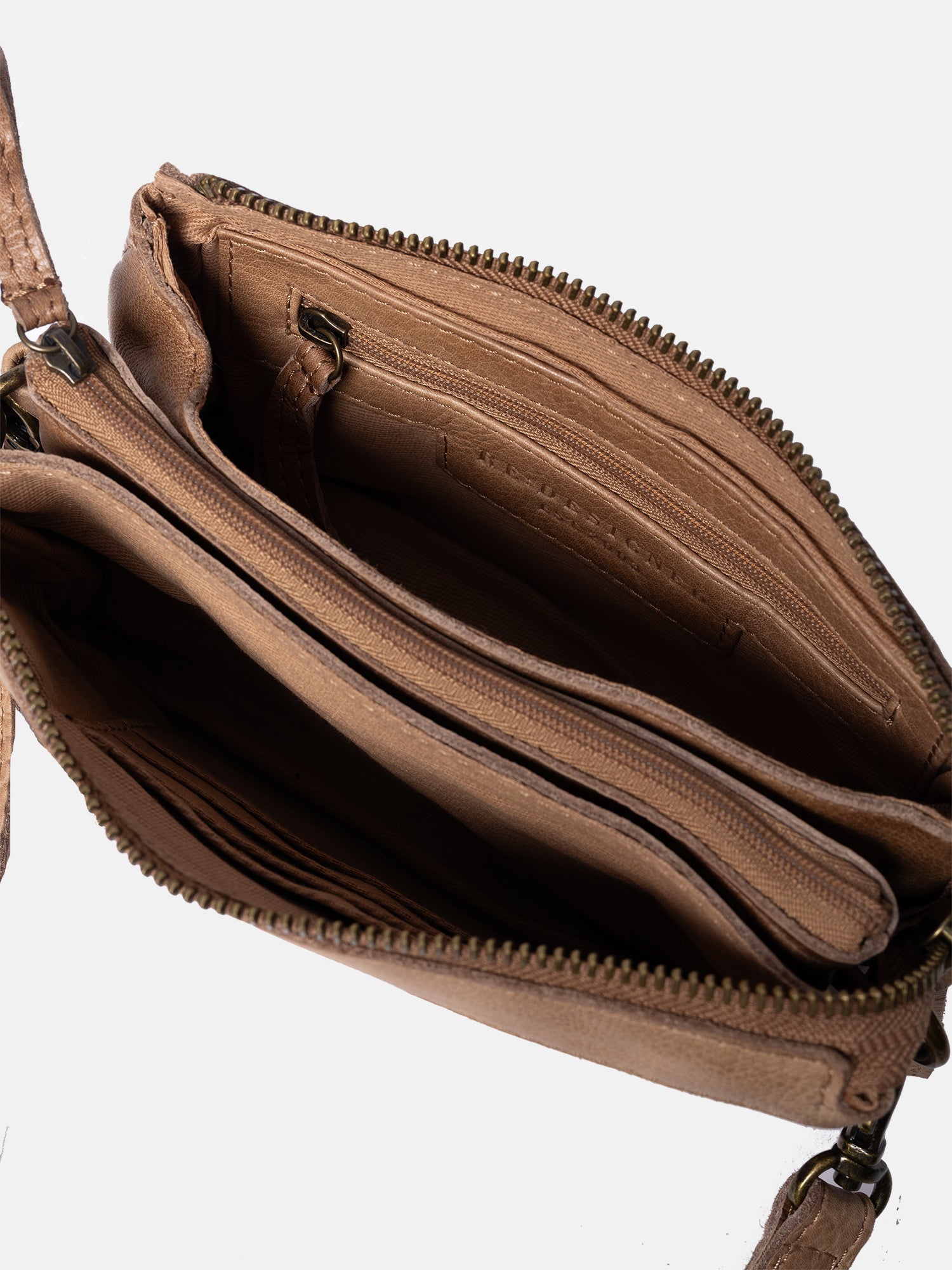 RE:DESIGNED EST 2003 Lisa Urban Clutch Taupe