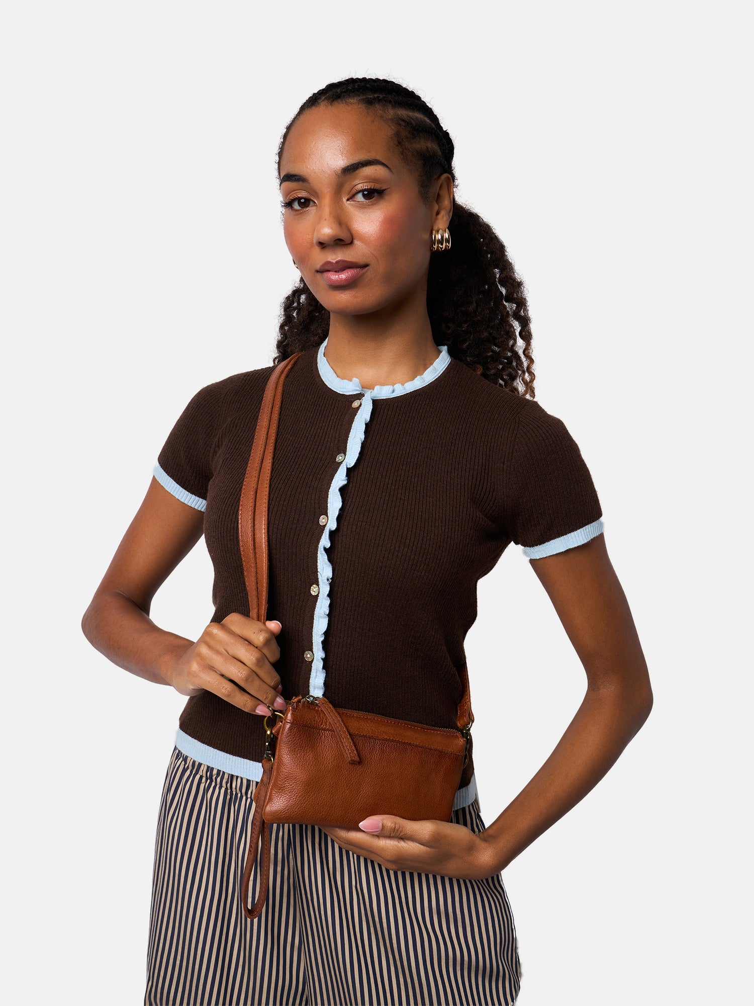 RE:DESIGNED EST 2003 Lisa Urban Clutch Walnut