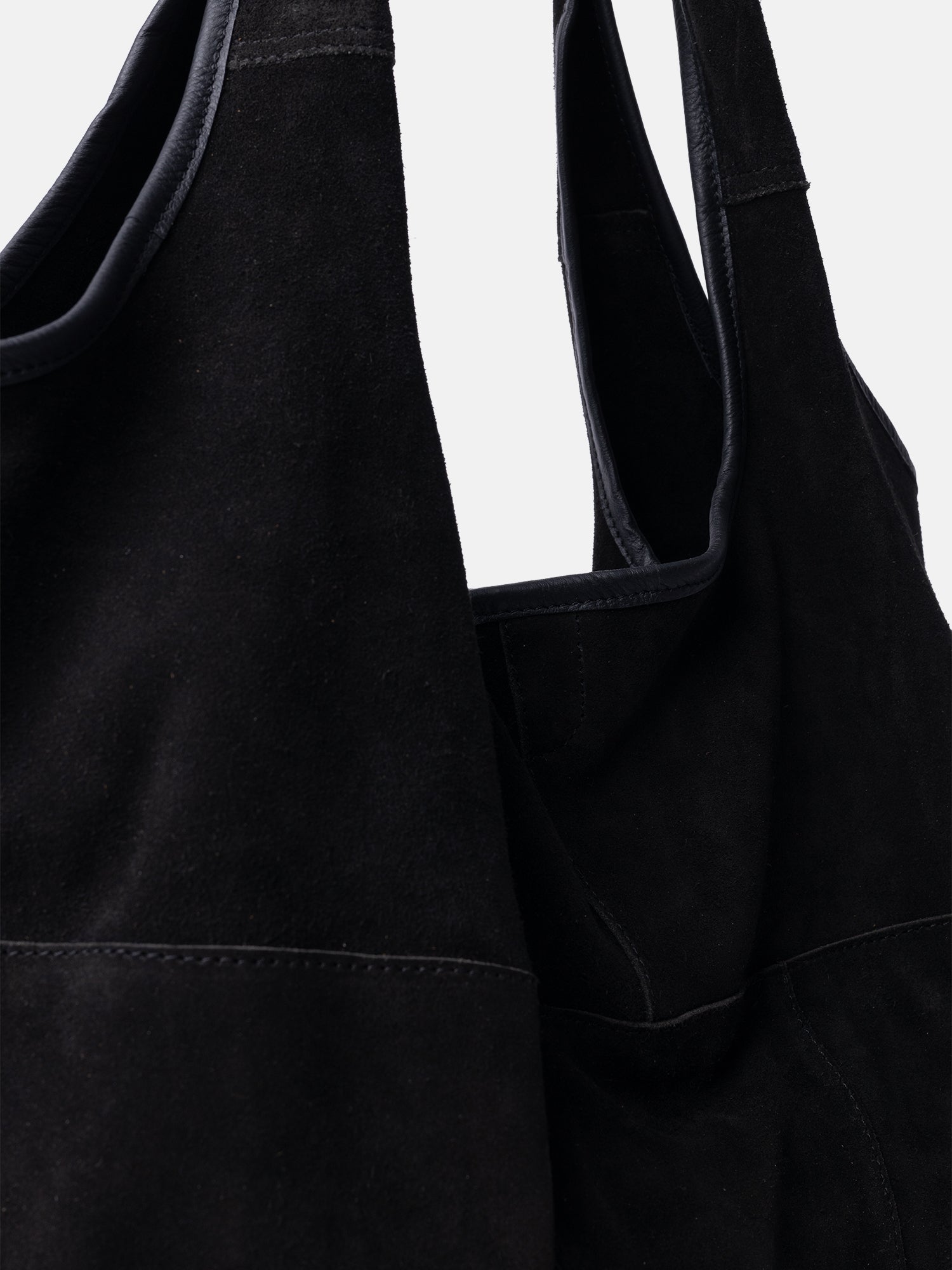 RE:DESIGNED EST 2003 Lyra Suede Shopper Black
