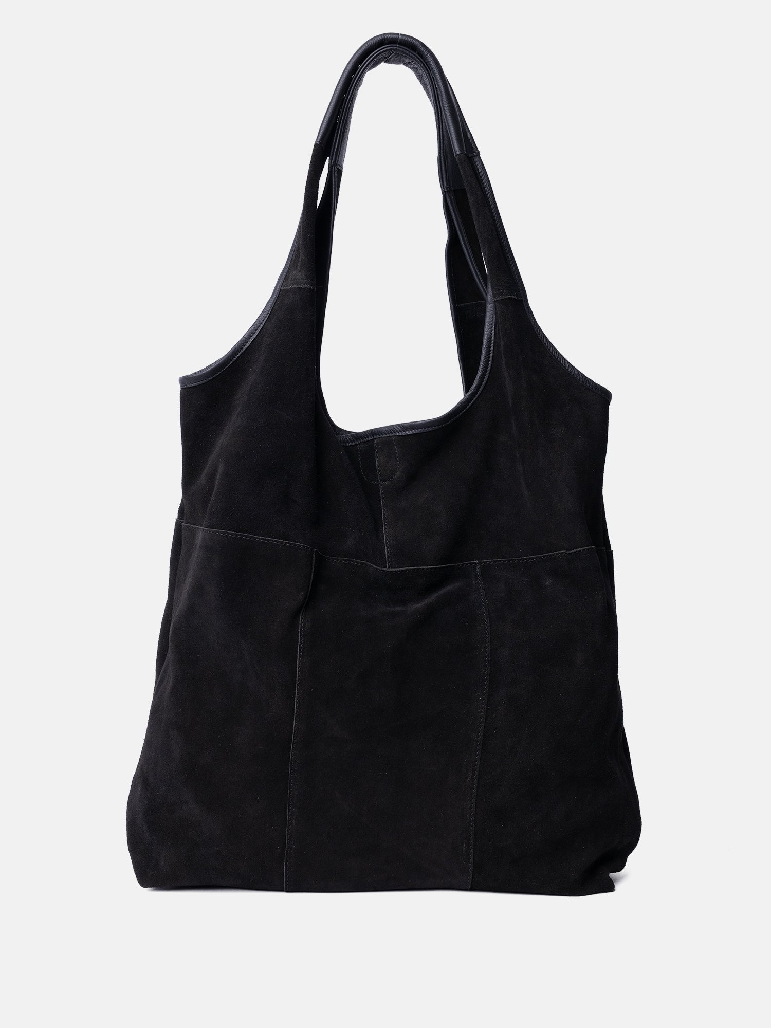 RE:DESIGNED EST 2003 Lyra Suede Shopper Black