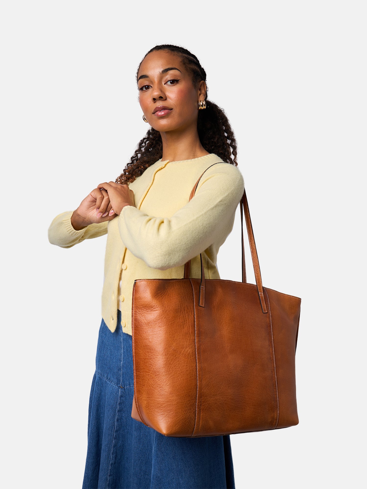 RE:DESIGNED EST 2003 Malou Big Shopper Burned Tan