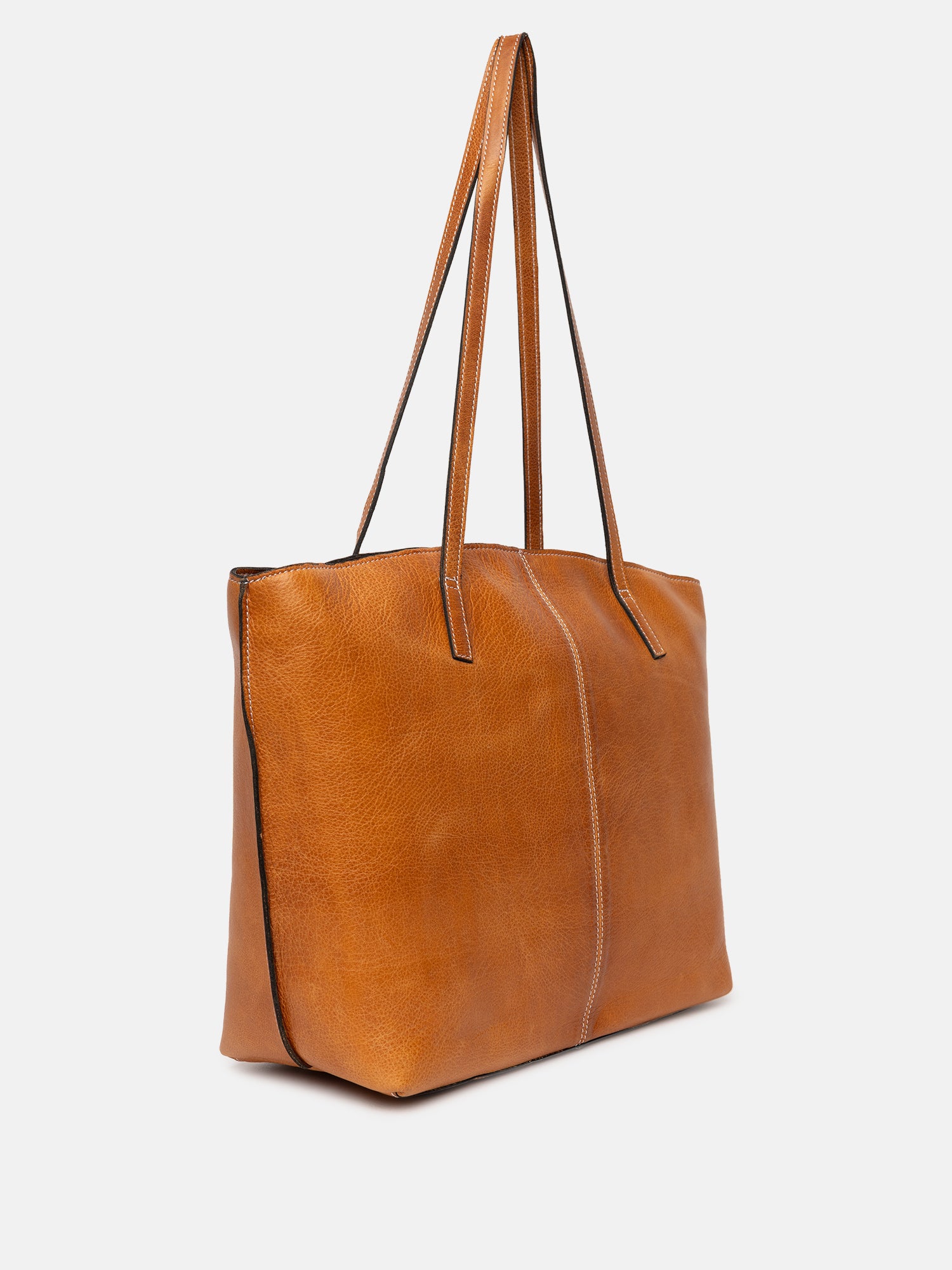 RE:DESIGNED EST 2003 Malou Small Shopper Burned Tan