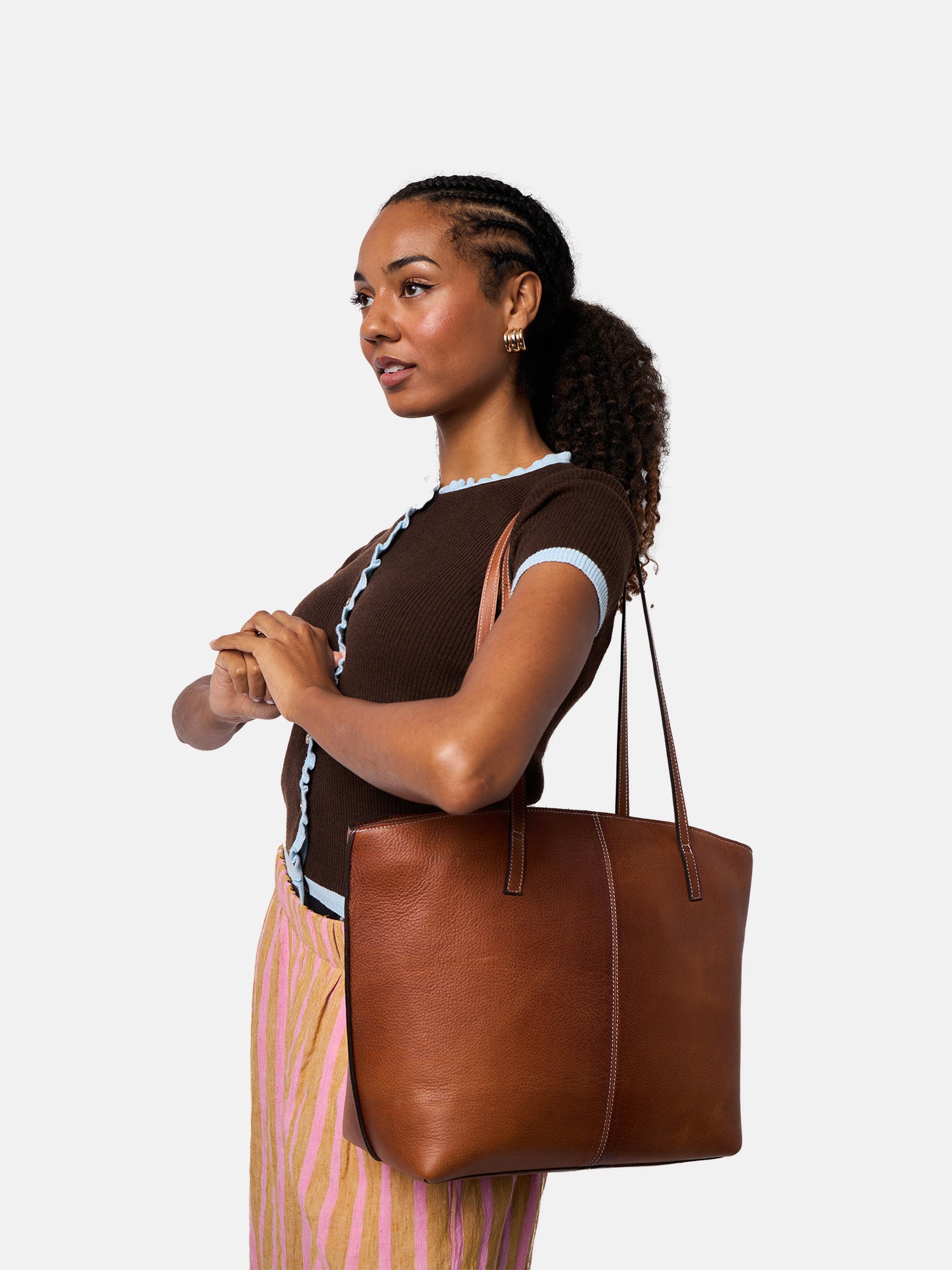 RE:DESIGNED EST 2003 Malou Small Shopper Walnut