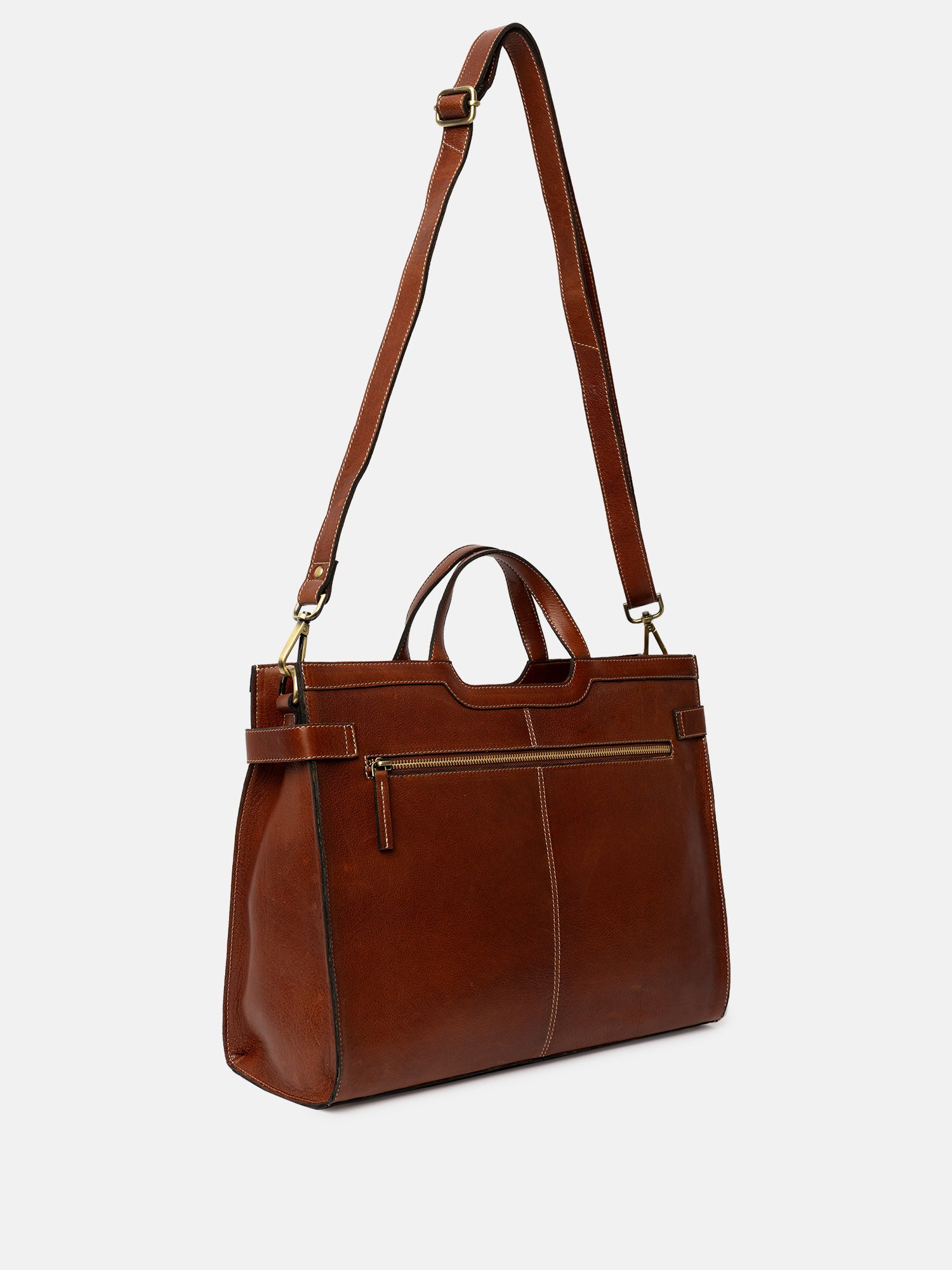 RE:DESIGNED EST 2003 May Big Work Bag Cognac