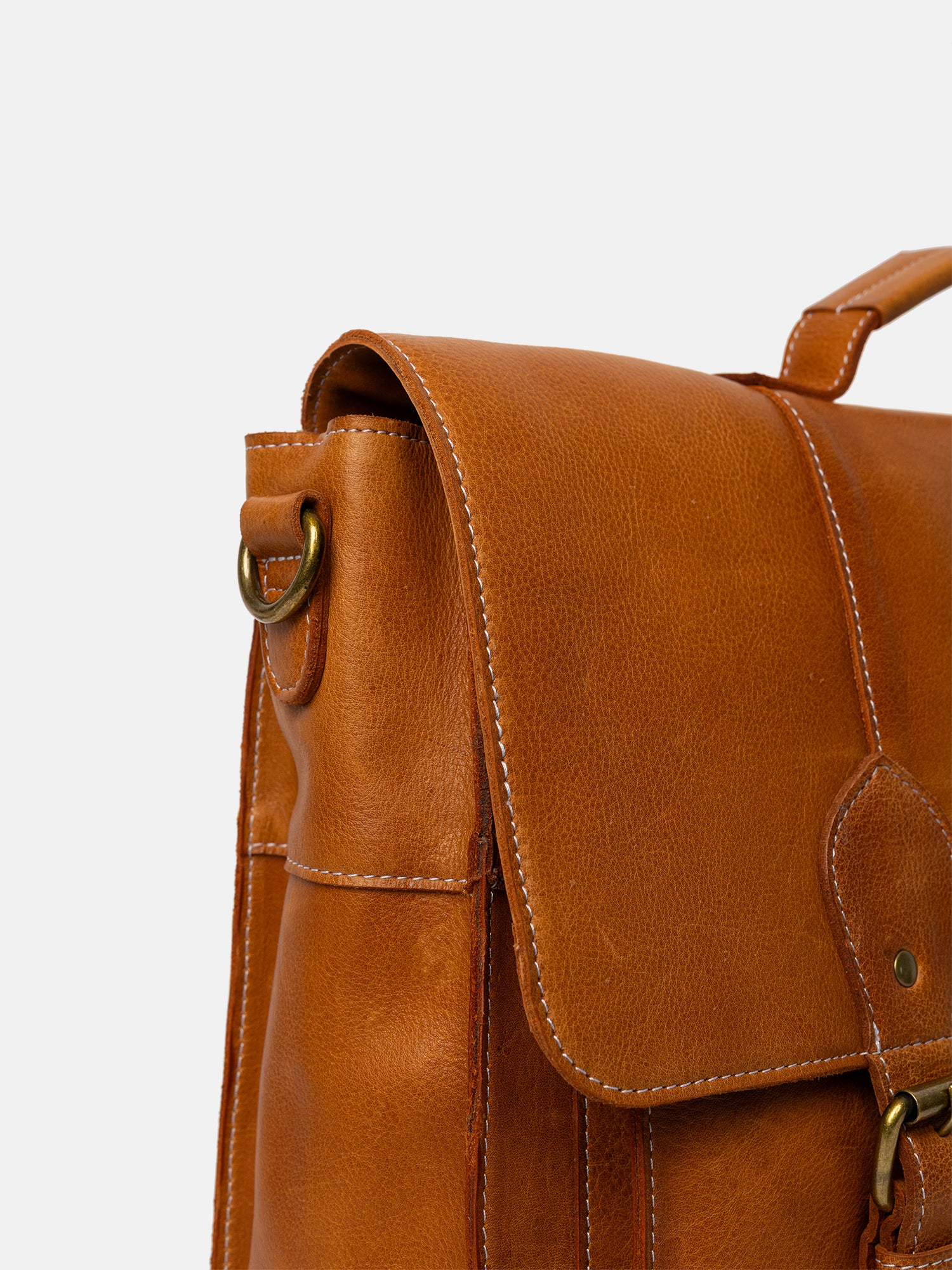 RE:DESIGNED EST 2003 Melia Big Work Bag Burned Tan