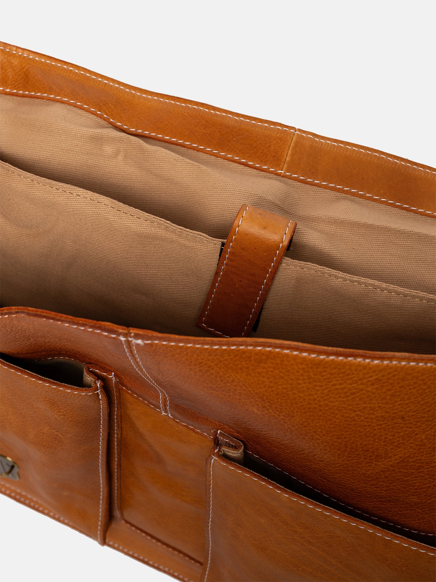 RE:DESIGNED EST 2003 Melia Big Work Bag Burned Tan