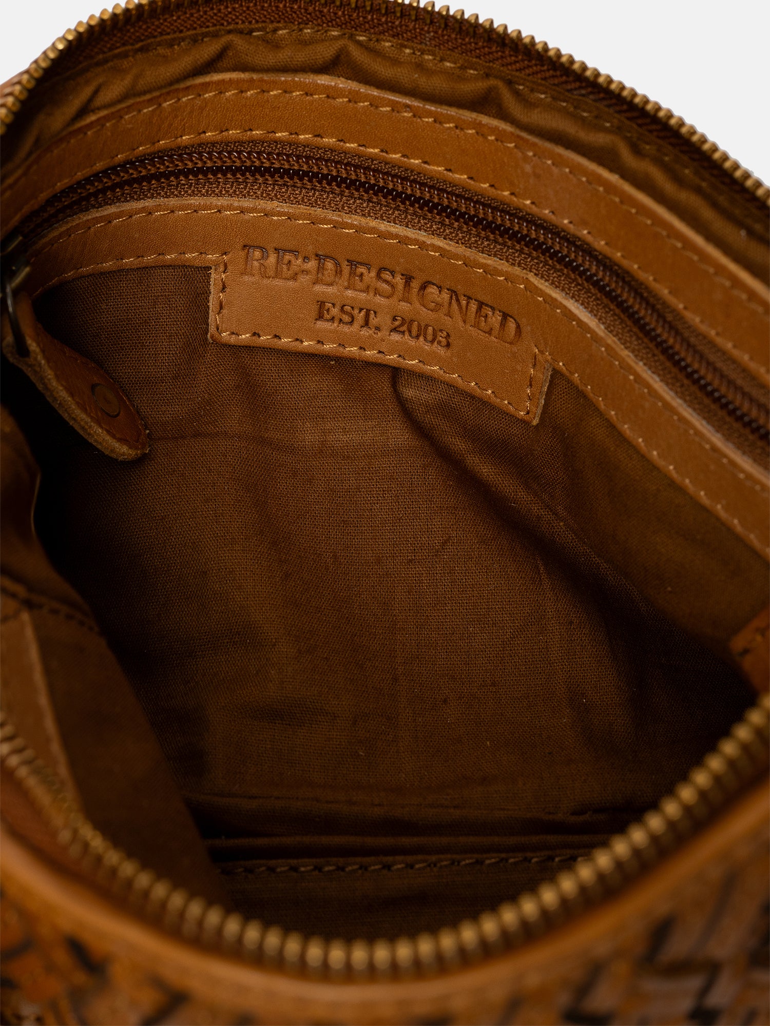 RE:DESIGNED EST 2003 Mika Small Clutch Tan