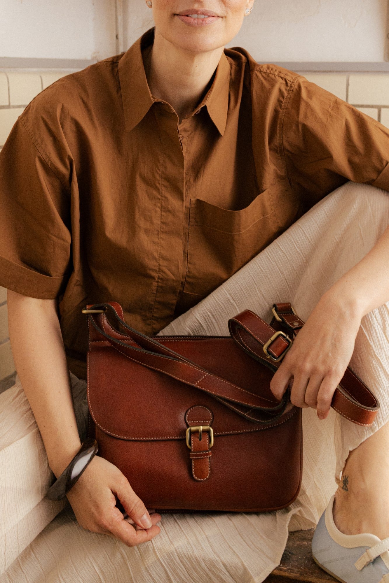 RE:DESIGNED EST 2003 Milli Big Crossover Cognac