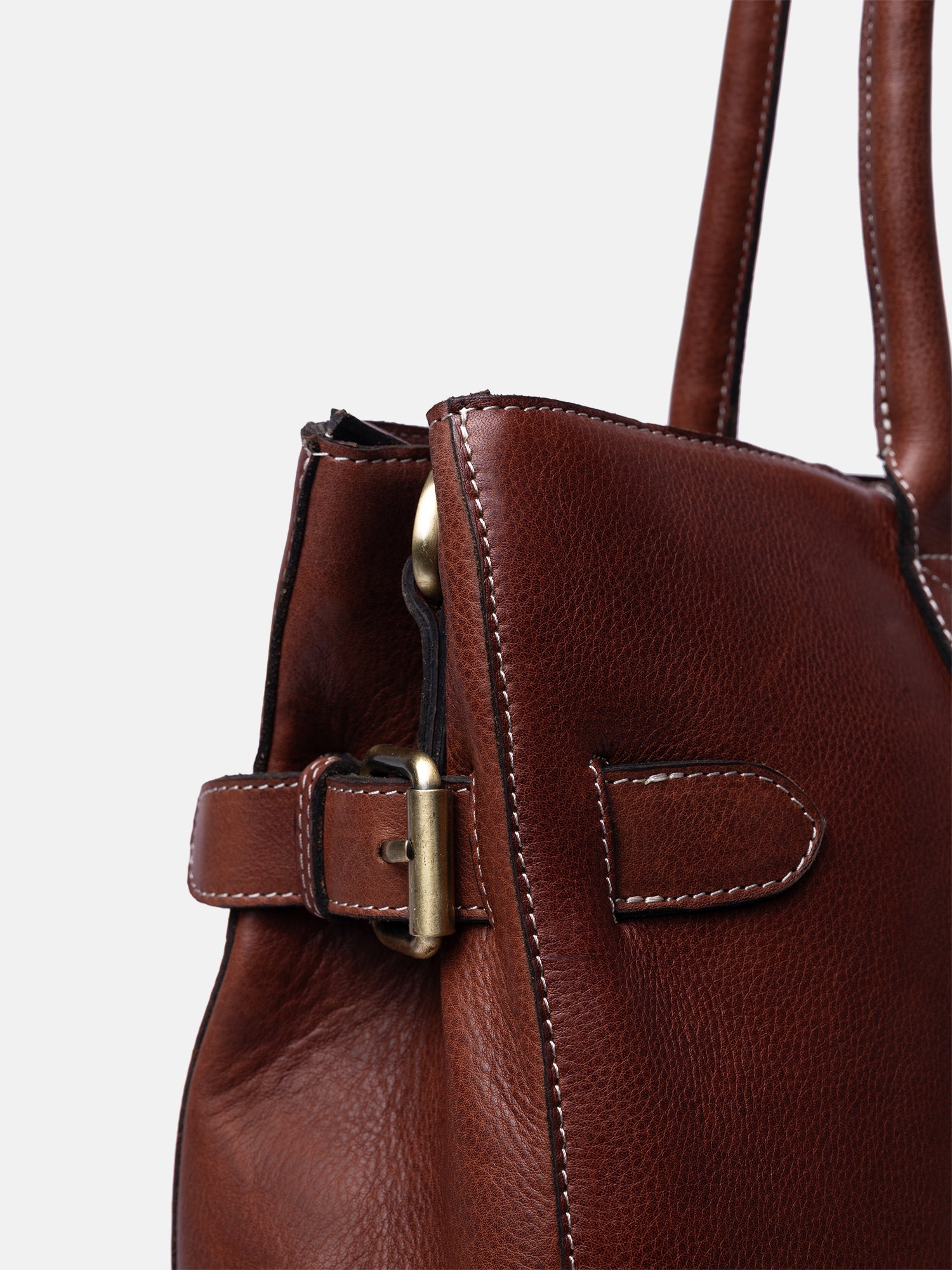 RE:DESIGNED EST 2003 Nellie Big Work Bag Cognac