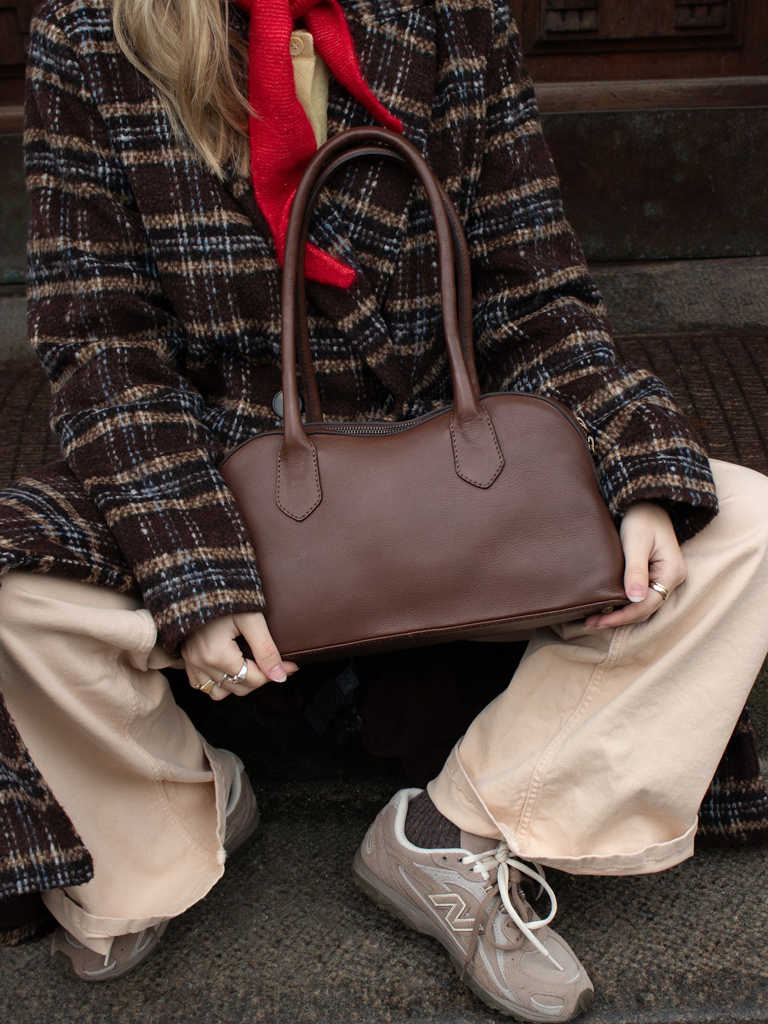 RE:DESIGNED EST 2003 Nynne Big Shoulder bag Brown