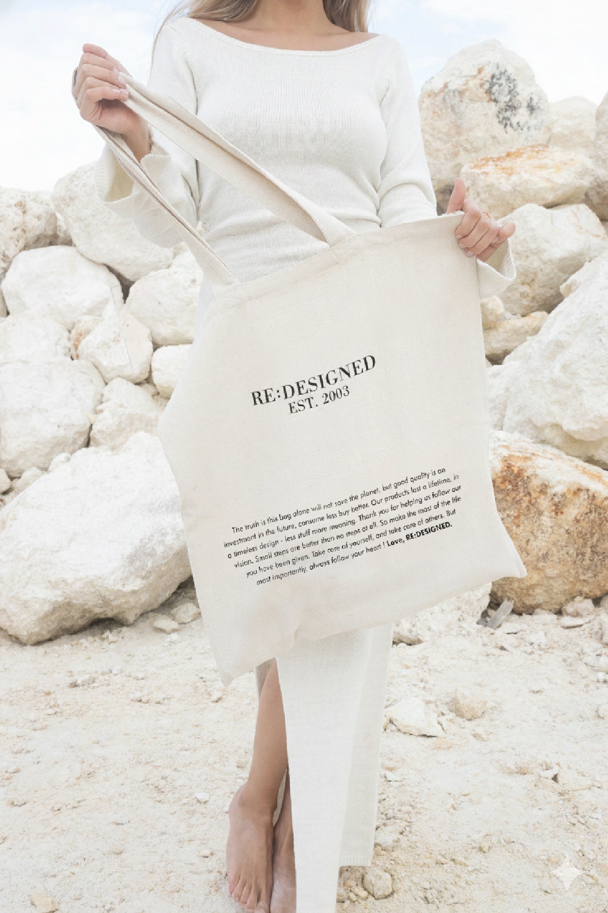 RE:DESIGNED EST 2003 RD Canvas Net Shopper Nature