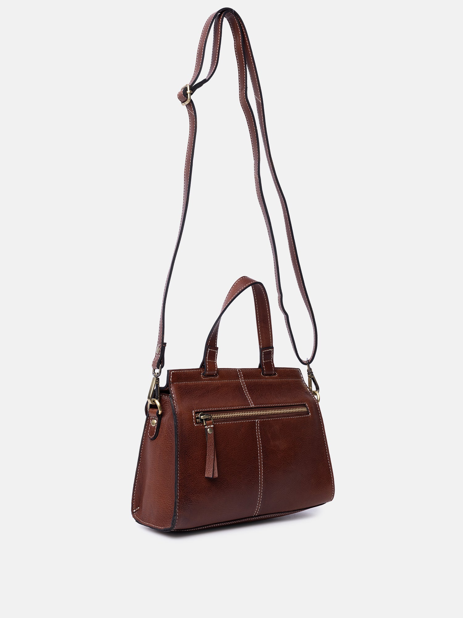 RE:DESIGNED EST 2003 Saya Medium Crossover Cognac