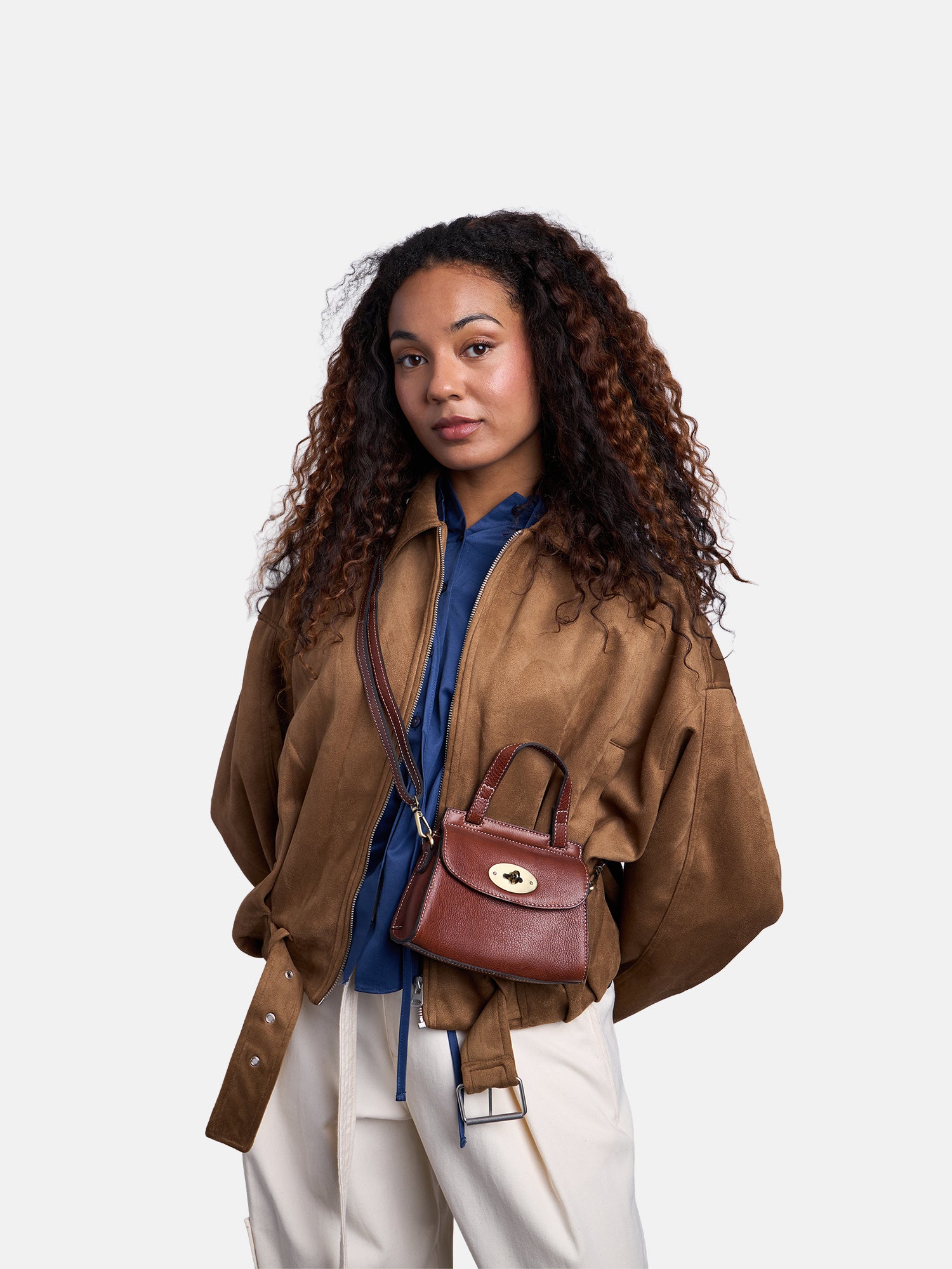 RE:DESIGNED EST 2003 Saya Small Crossover Cognac