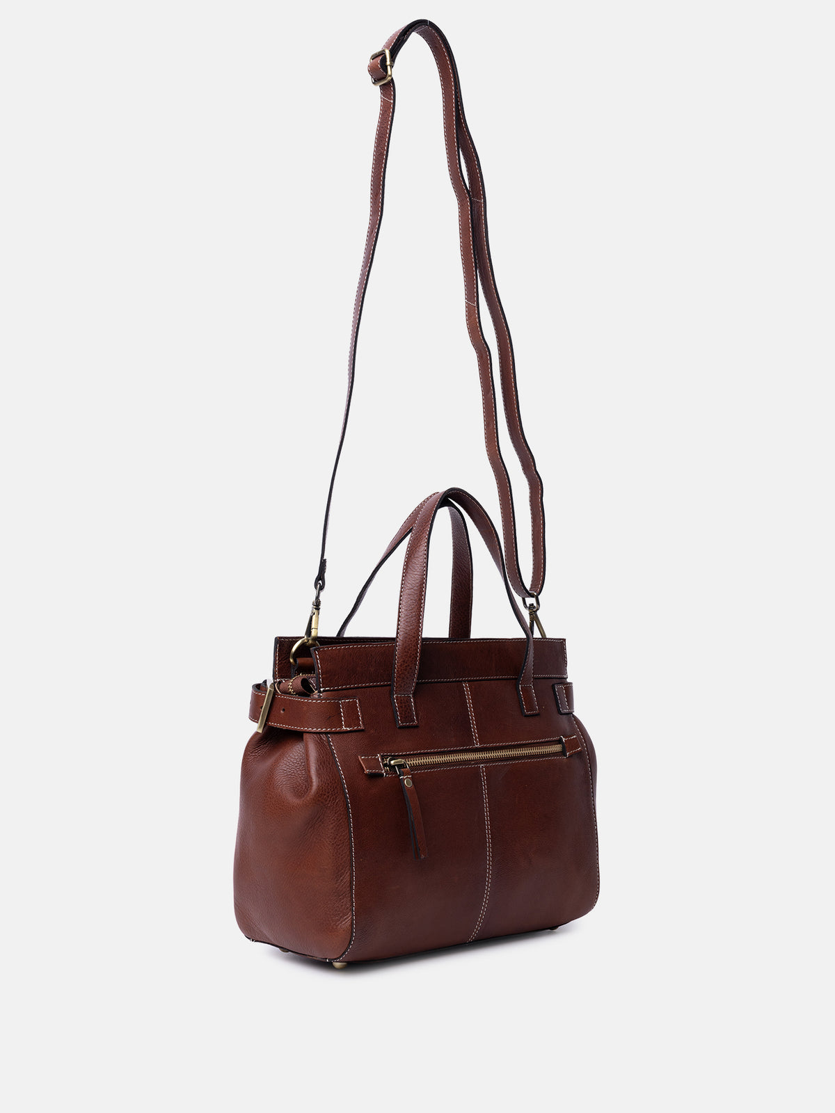 RE:DESIGNED EST 2003 Siri Small Handbag Cognac