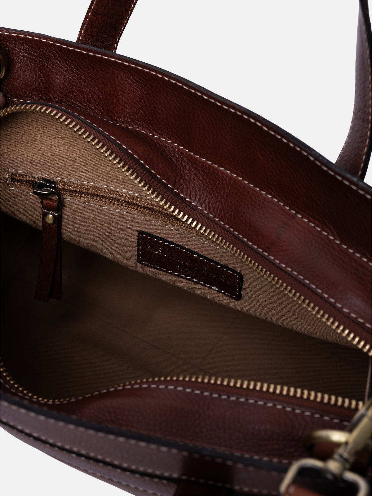 RE:DESIGNED EST 2003 Siri Small Handbag Cognac