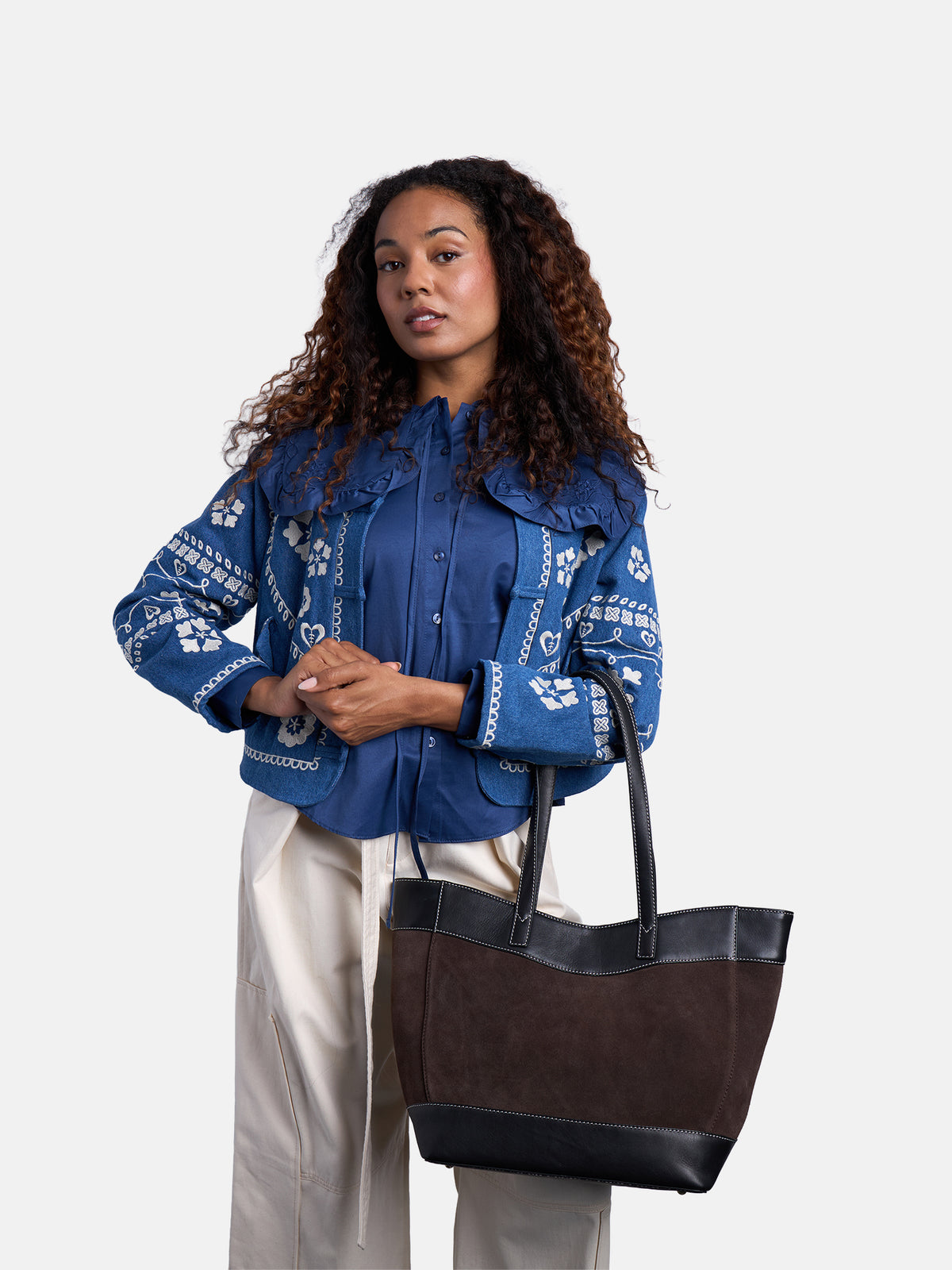 RE:DESIGNED EST 2003 Sol Big Handbag Brown