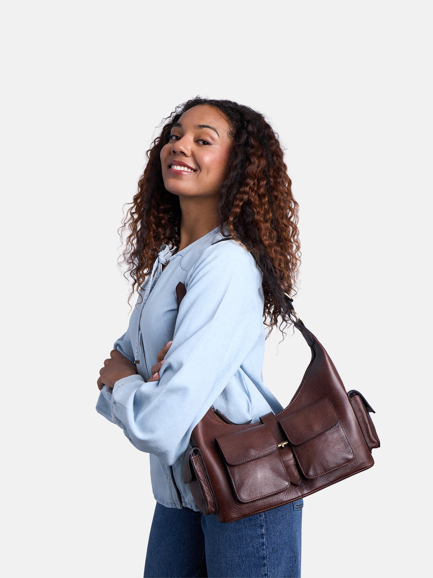 RE:DESIGNED EST 2003 Solvej Medium Shoulder bag Woodsmoke