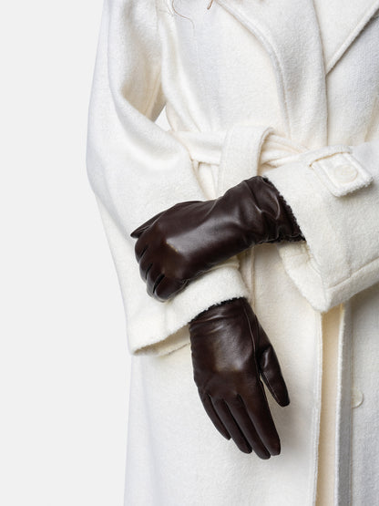 RE:DESIGNED EST 2003 Anvi Wool Gloves Dark Brown