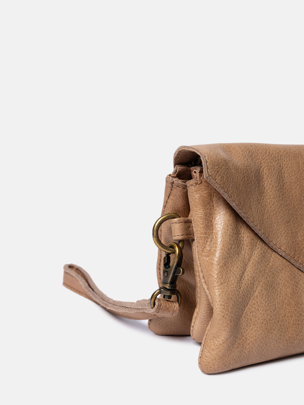 RE:DESIGNED EST 2003 Claire Urban Clutch Taupe