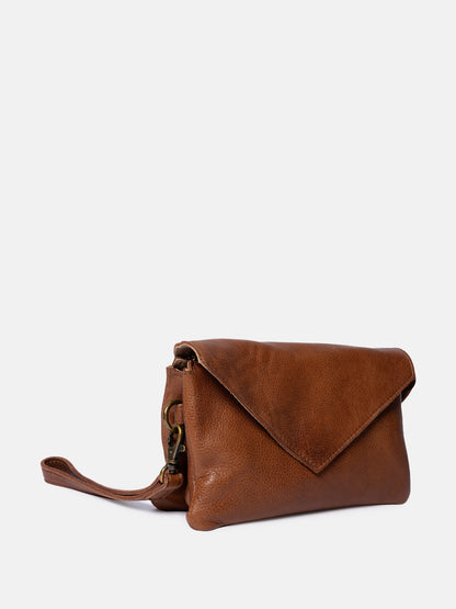 RE:DESIGNED EST 2003 Claire Urban Clutch Walnut