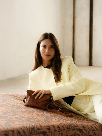 RE:DESIGNED EST 2003 Claire Urban Clutch Woodsmoke