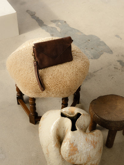 RE:DESIGNED EST 2003 Claire Urban Clutch Woodsmoke