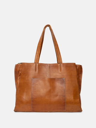 RE:DESIGNED EST 2003 Eliana Work Bag Burned Tan