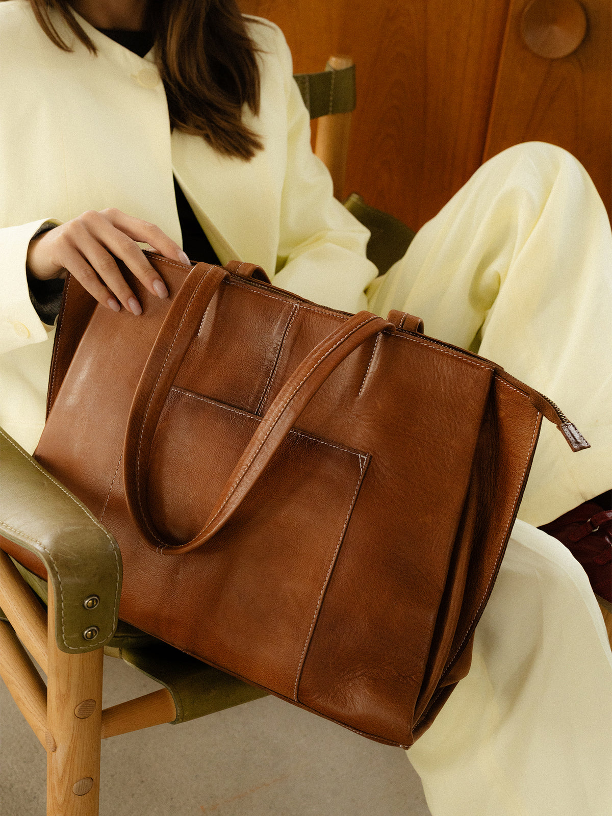 RE:DESIGNED EST 2003 Eliana Work Bag Walnut