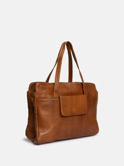 RE:DESIGNED EST 2003 Evia Urban Work Bag Walnut