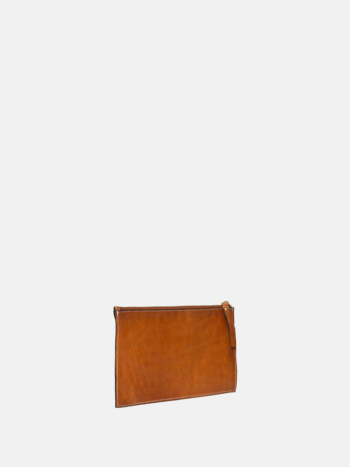 RE:DESIGNED EST 2003 Faria Clutch Burned Tan/Gold