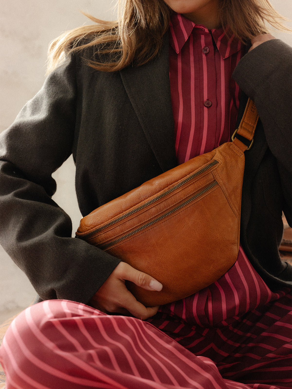 RE:DESIGNED EST 2003 Faust Urban Bumbag Burned Tan