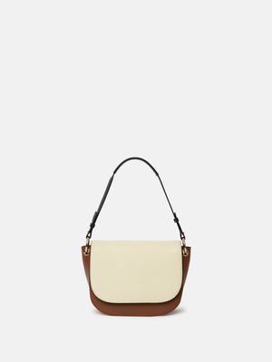 RE:DESIGNED EST 2003 Febe Shoulder bag Cognac/offwhite/Black