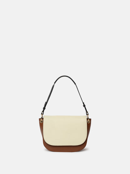 RE:DESIGNED EST 2003 Febe Shoulder bag Cognac/offwhite/Black