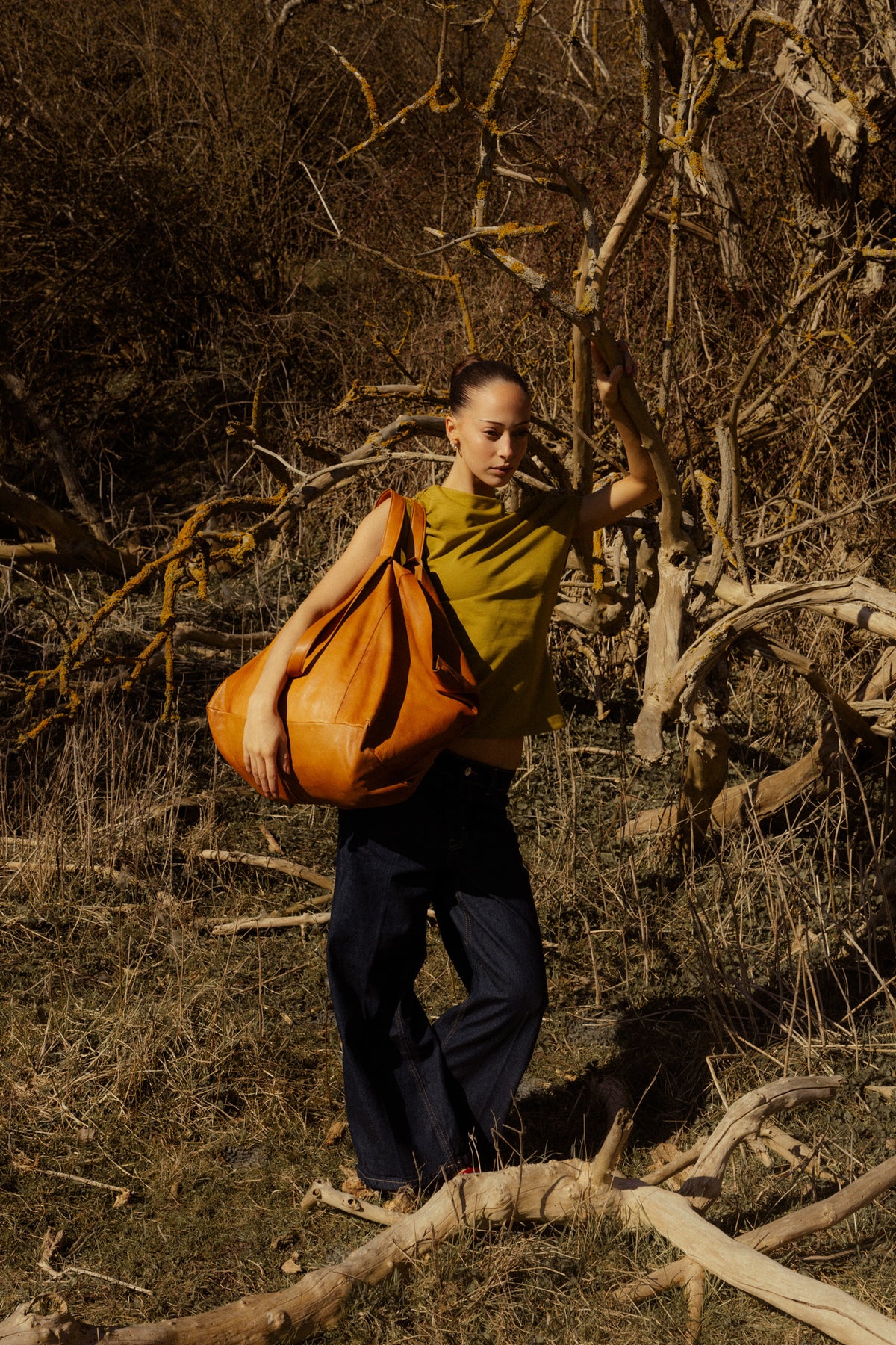 RE:DESIGNED EST 2003 Fie Urban Weekend Bag Burned Tan