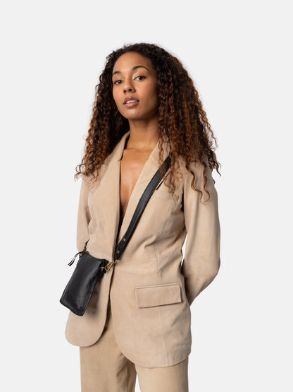 RE:DESIGNED EST 2003 Fillis Mini Mobile Bag Black/Brass