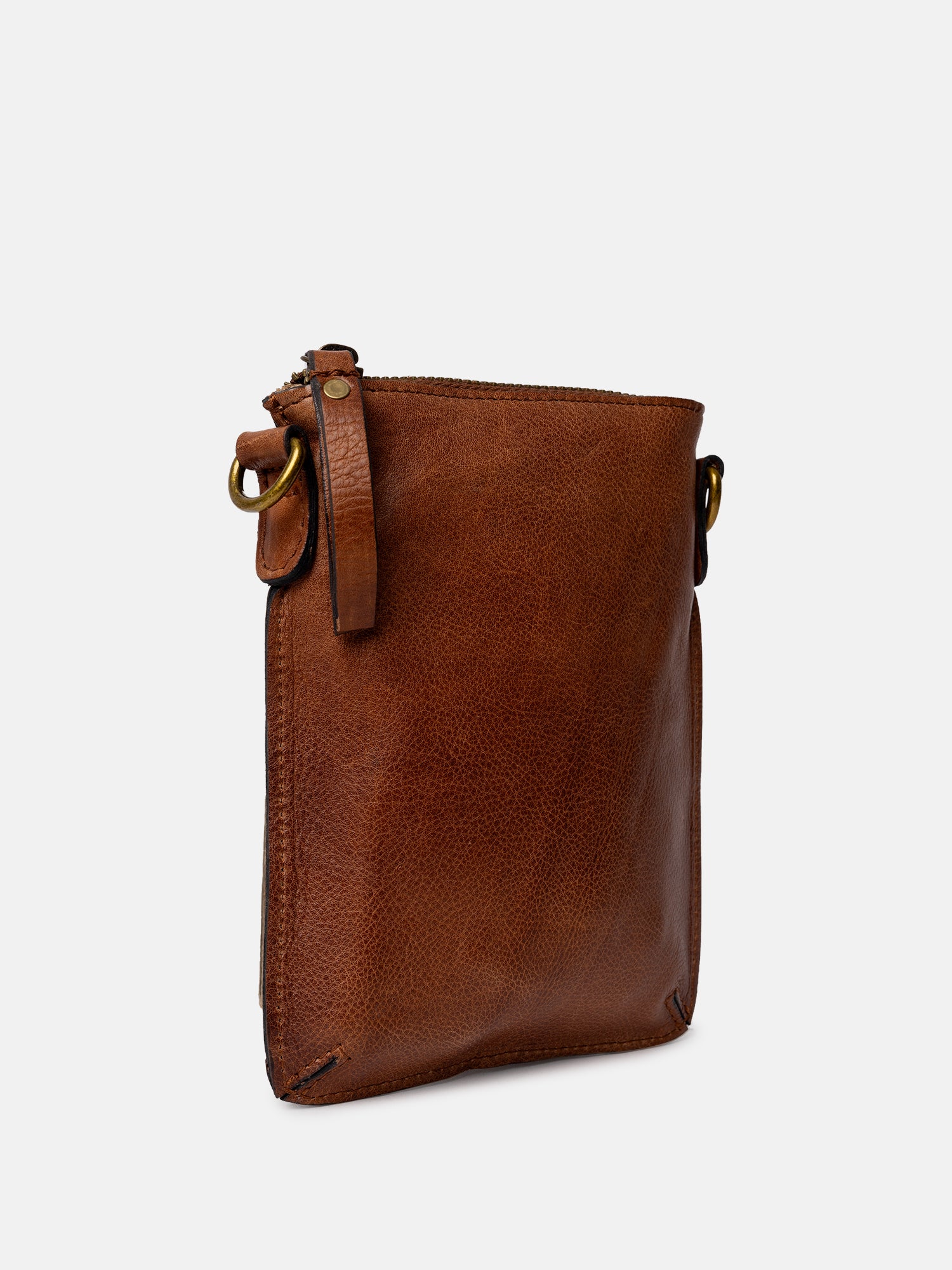 RE:DESIGNED EST 2003 Fillis Mini Mobile Bag Walnut/Brass