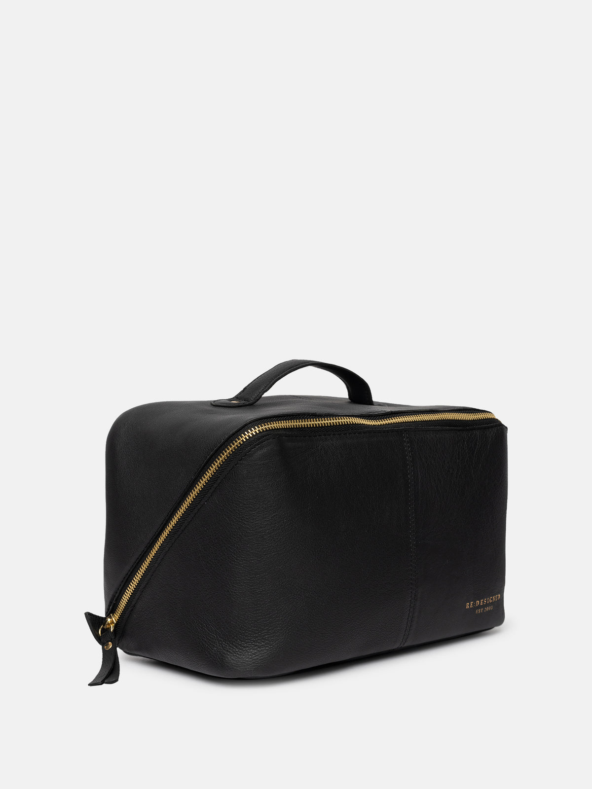 RE:DESIGNED EST 2003 Halima Big Toiletry Bag Black/Gold