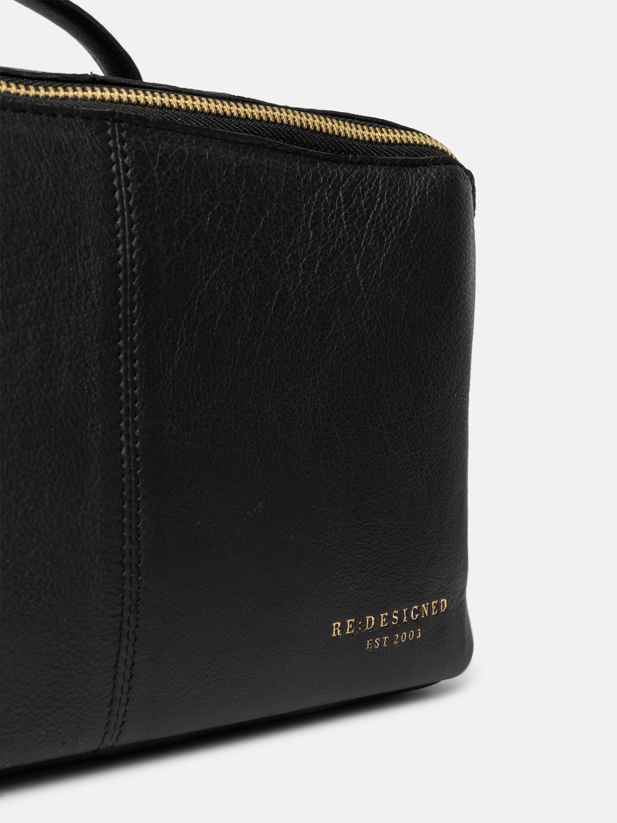 RE:DESIGNED EST 2003 Halima Big Toiletry Bag Black/Gold