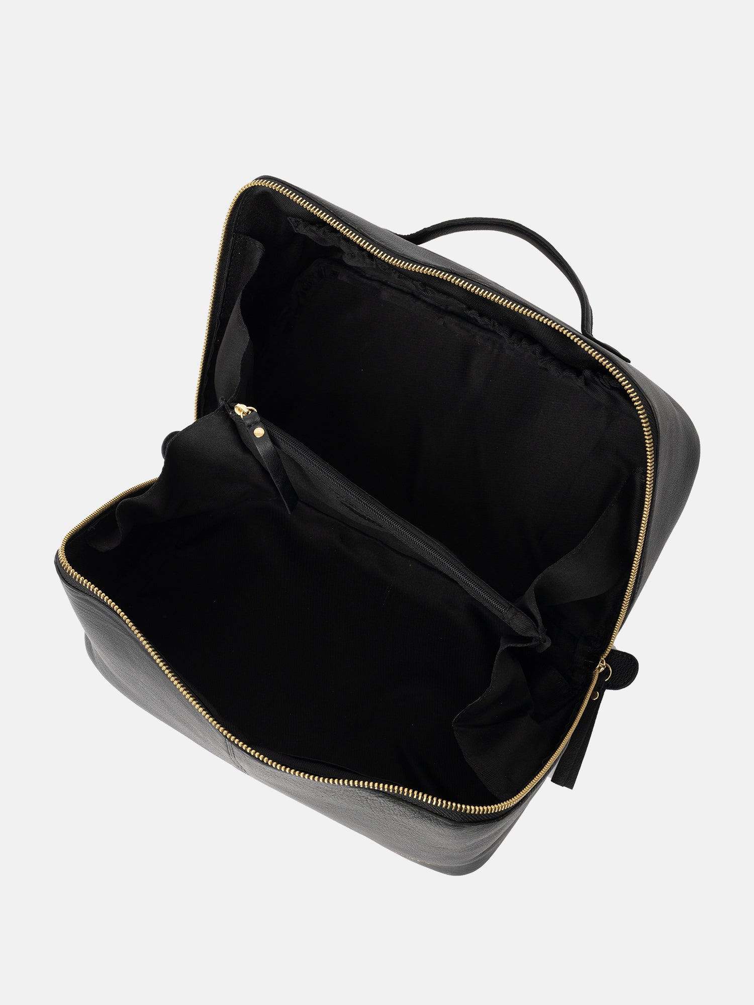 RE:DESIGNED EST 2003 Halima Big Toiletry Bag Black/Gold