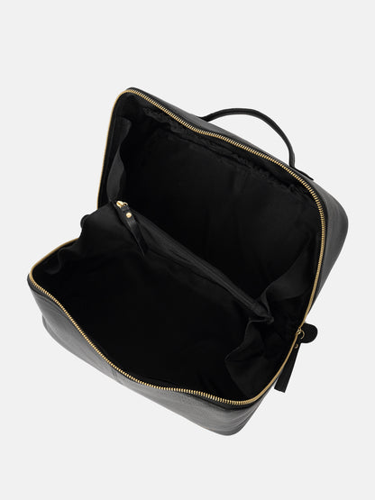 RE:DESIGNED EST 2003 Halima Big Toiletry Bag Black/Gold