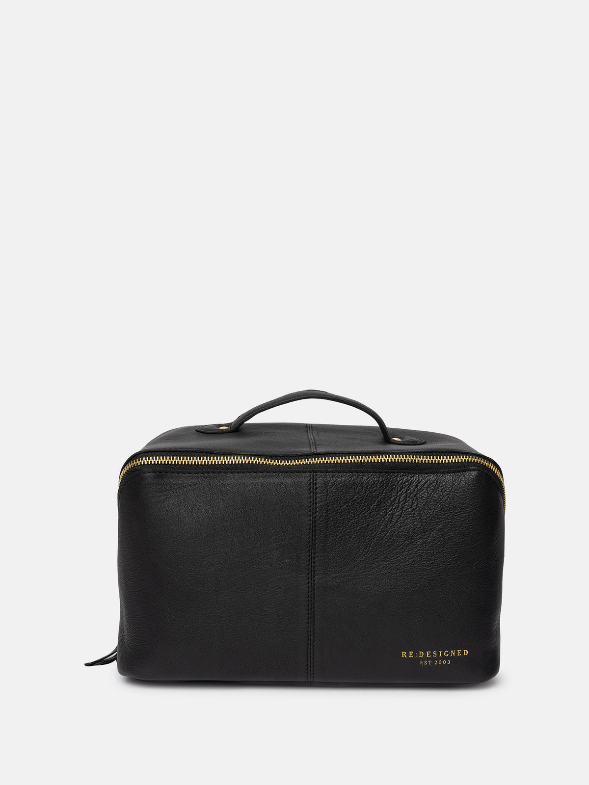 RE:DESIGNED EST 2003 Halima Big Toiletry Bag Black/Gold